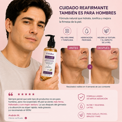 Piel más firme e hidratada en 4 semanas con Evara®
